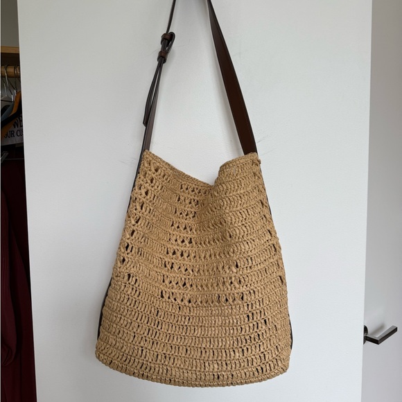 Zara Handbags - Zara Tan Hobo Bag with Slouchy Design